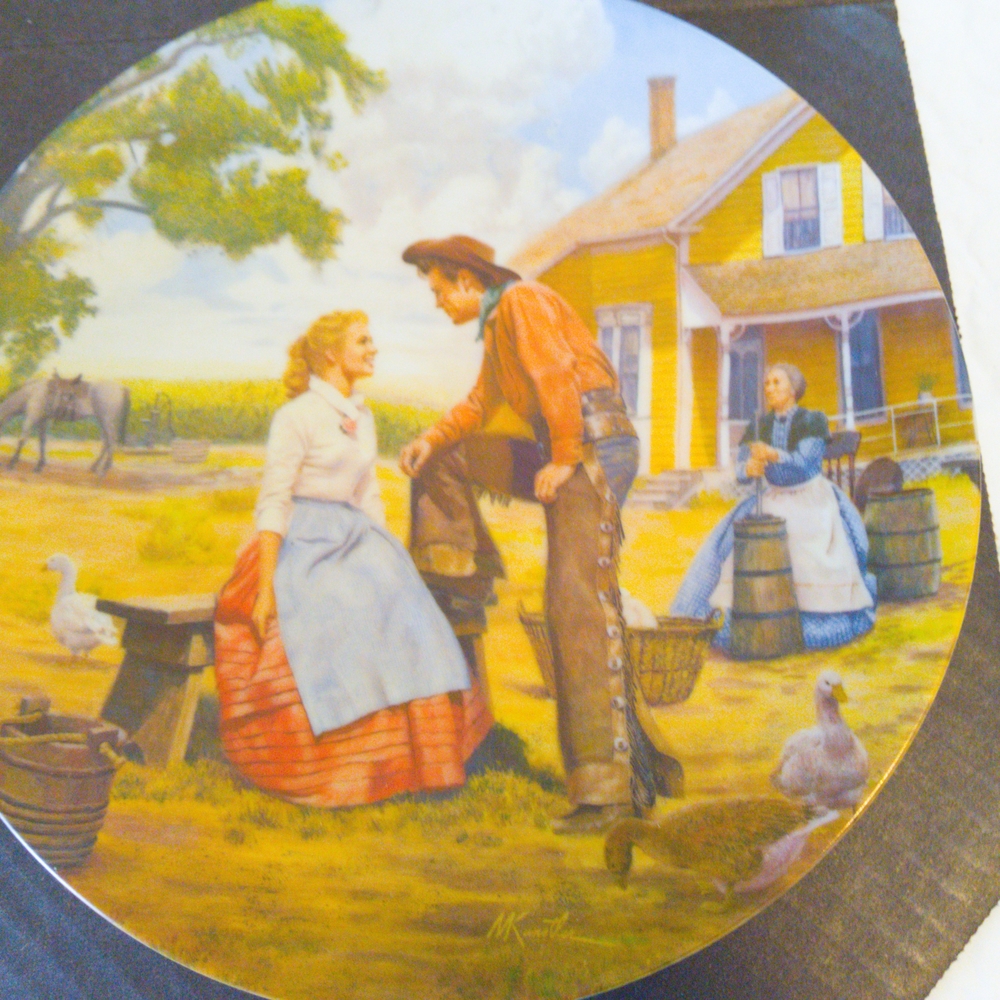 Knowles Vibrant Collectors Plate A Beautiful Morning From The Musical Oklahoma.
